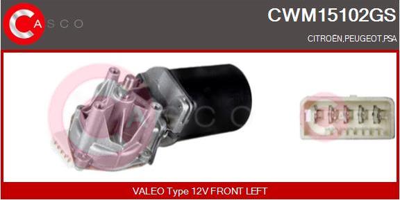 Casco CWM15102GS - Двигатель стеклоочистителя autosila-amz.com