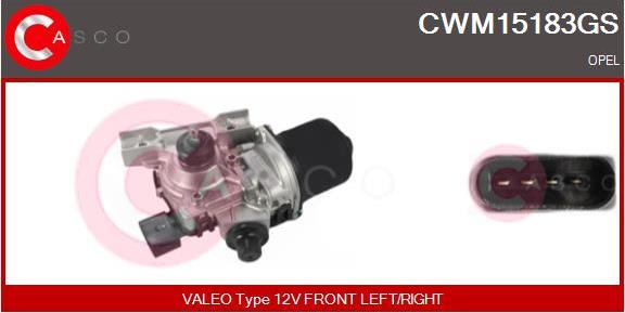 Casco CWM15183GS - Двигатель стеклоочистителя autosila-amz.com