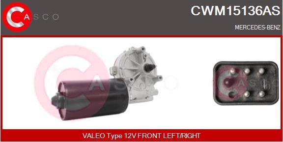 Casco CWM15136AS - Двигатель стеклоочистителя autosila-amz.com