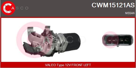 Casco CWM15121AS - Двигатель стеклоочистителя autosila-amz.com