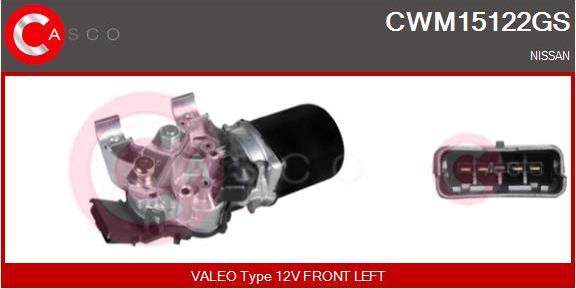 Casco CWM15122GS - Двигатель стеклоочистителя autosila-amz.com