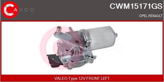 Casco CWM15171GS - Двигатель стеклоочистителя autosila-amz.com