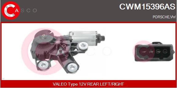 Casco CWM15396AS - Двигатель стеклоочистителя autosila-amz.com