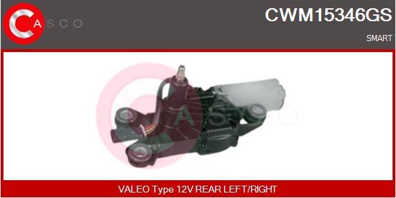 Casco CWM15346GS - Двигатель стеклоочистителя autosila-amz.com