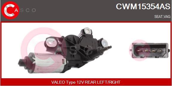 Casco CWM15354AS - Двигатель стеклоочистителя autosila-amz.com