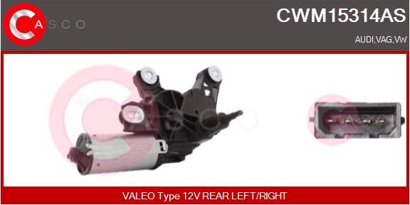 Casco CWM15314AS - Двигатель стеклоочистителя autosila-amz.com