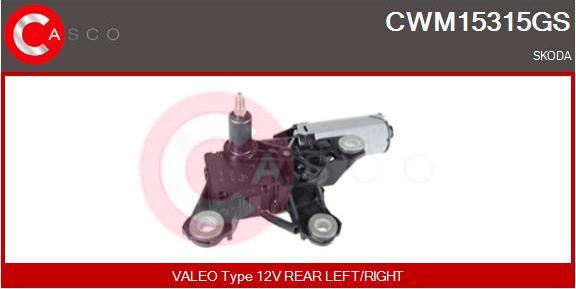 Casco CWM15315GS - Двигатель стеклоочистителя autosila-amz.com