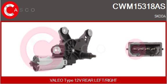 Casco CWM15318AS - Двигатель стеклоочистителя autosila-amz.com
