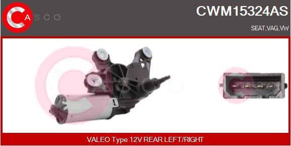 Casco CWM15324AS - Двигатель стеклоочистителя autosila-amz.com