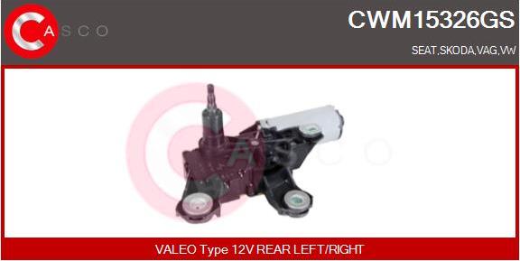 Casco CWM15326GS - Двигатель стеклоочистителя autosila-amz.com