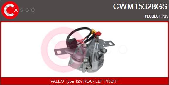 Casco CWM15328GS - Двигатель стеклоочистителя autosila-amz.com
