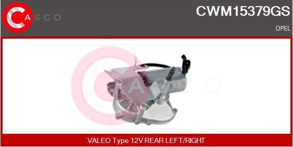 Casco CWM15379GS - Двигатель стеклоочистителя autosila-amz.com
