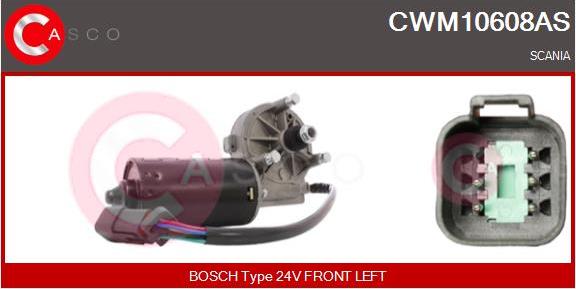 Casco CWM10608AS - Двигатель стеклоочистителя autosila-amz.com
