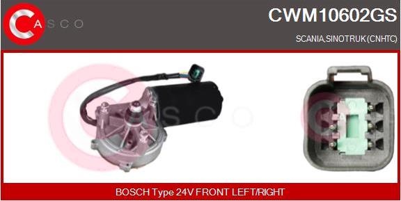 Casco CWM10602GS - Двигатель стеклоочистителя autosila-amz.com