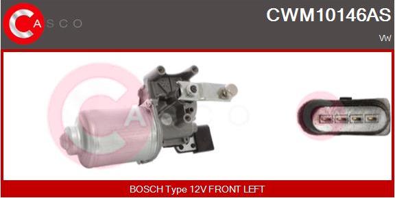 Casco CWM10146AS - Двигатель стеклоочистителя autosila-amz.com