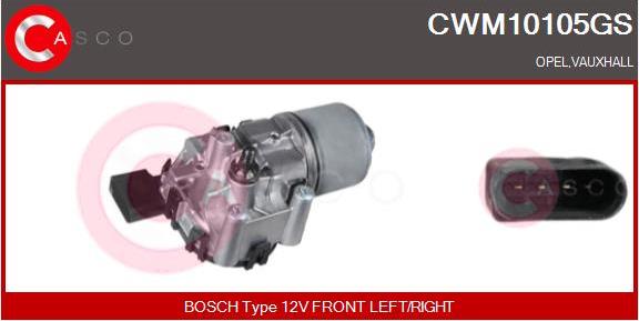 Casco CWM10105GS - Двигатель стеклоочистителя autosila-amz.com