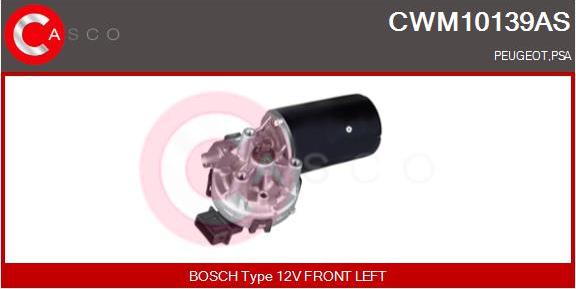 Casco CWM10139AS - Двигатель стеклоочистителя autosila-amz.com