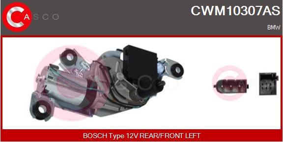 Casco CWM10307AS - Двигатель стеклоочистителя autosila-amz.com