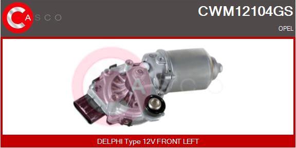 Casco CWM12104GS - Двигатель стеклоочистителя autosila-amz.com