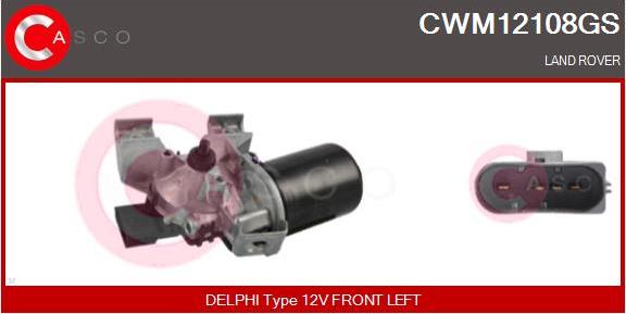 Casco CWM12108GS - Двигатель стеклоочистителя autosila-amz.com