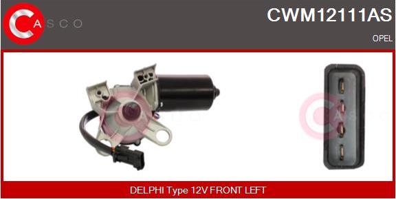 Casco CWM12111AS - Двигатель стеклоочистителя autosila-amz.com