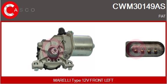 Casco CWM30149AS - Двигатель стеклоочистителя autosila-amz.com