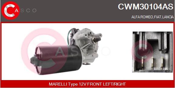 Casco CWM30104AS - Двигатель стеклоочистителя autosila-amz.com