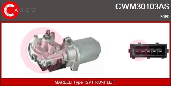 Casco CWM30103AS - Двигатель стеклоочистителя autosila-amz.com