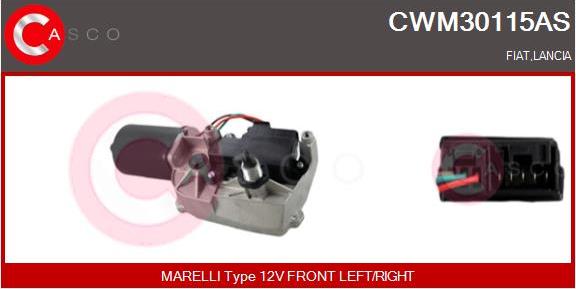 Casco CWM30115AS - Двигатель стеклоочистителя autosila-amz.com