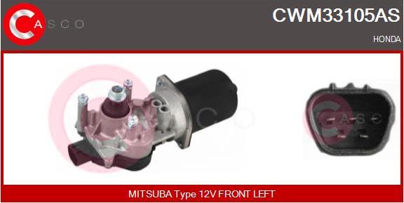 Casco CWM33105AS - Двигатель стеклоочистителя autosila-amz.com
