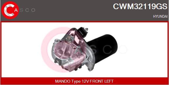 Casco CWM32119GS - Двигатель стеклоочистителя autosila-amz.com