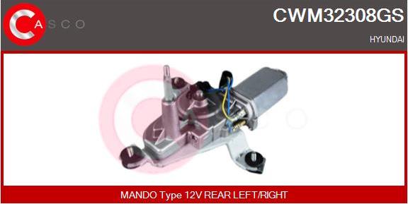 Casco CWM32308GS - Двигатель стеклоочистителя autosila-amz.com