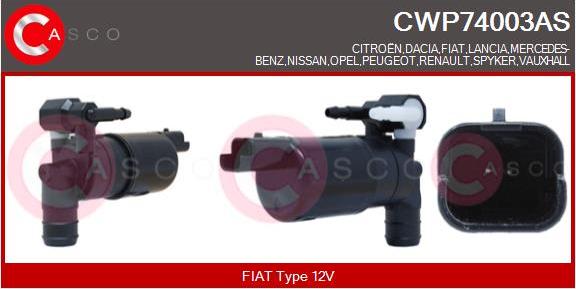 Casco CWP74003AS - Водяной насос, система очистки окон autosila-amz.com