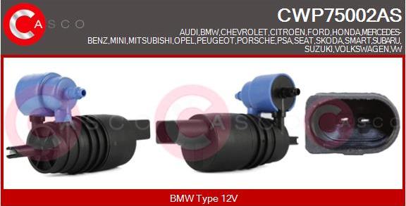 Casco CWP75002AS - Водяной насос, система очистки окон autosila-amz.com