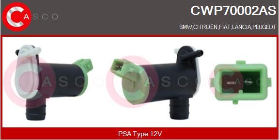 Casco CWP70002AS - Водяной насос, система очистки окон autosila-amz.com