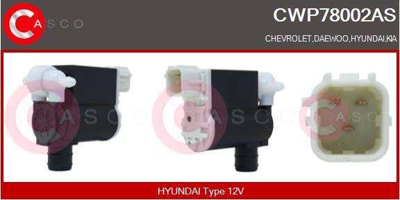 Casco CWP78002AS - Водяной насос, система очистки окон autosila-amz.com