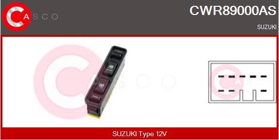 Casco CWR89000AS - Выключатель, стеклоподъемник autosila-amz.com