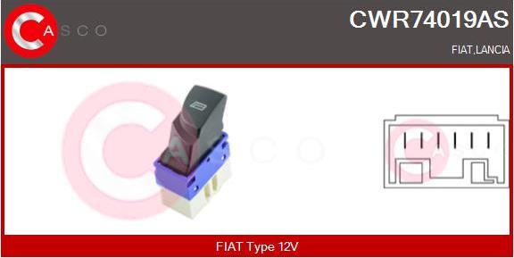 Casco CWR74019AS - Выключатель, стеклоподъемник autosila-amz.com