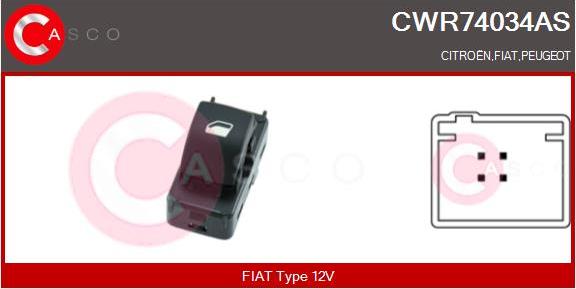 Casco CWR74034AS - Выключатель, стеклоподъемник autosila-amz.com