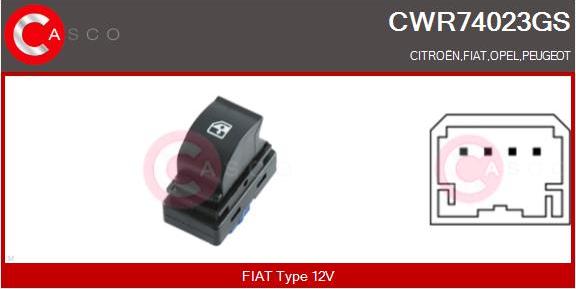 Casco CWR74023GS - Выключатель, стеклоподъемник autosila-amz.com