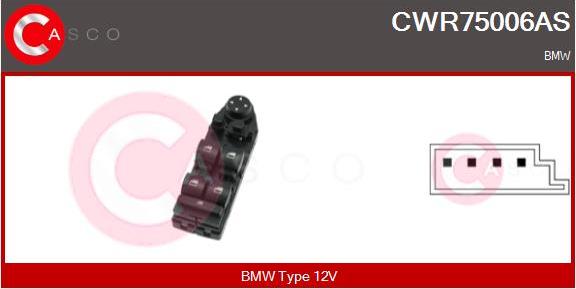 Casco CWR75006AS - Выключатель, стеклоподъемник autosila-amz.com