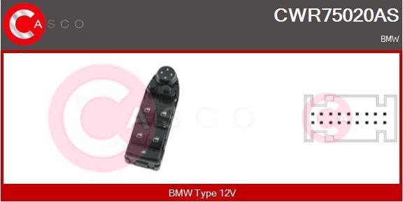 Casco CWR75020AS - Выключатель, стеклоподъемник autosila-amz.com
