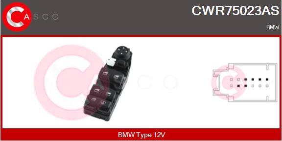 Casco CWR75023AS - Выключатель, стеклоподъемник autosila-amz.com