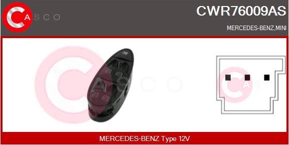 Casco CWR76009AS - Выключатель, стеклоподъемник autosila-amz.com