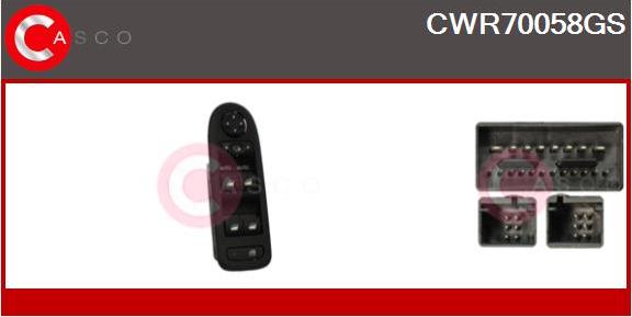 Casco CWR70058GS - Выключатель, стеклоподъемник autosila-amz.com