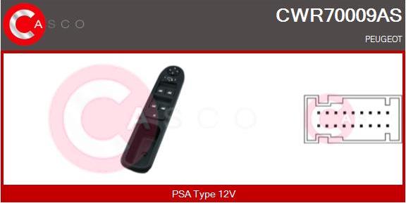 Casco CWR70009AS - Выключатель, стеклоподъемник autosila-amz.com