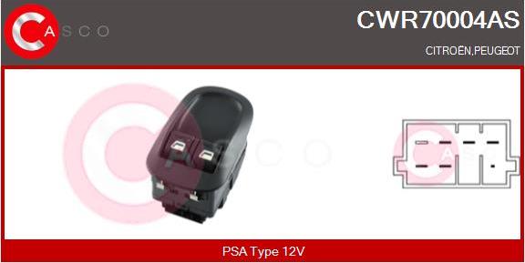 Casco CWR70004AS - Выключатель, стеклоподъемник autosila-amz.com
