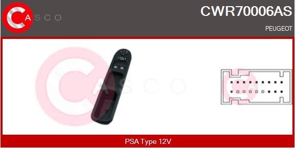 Casco CWR70006AS - Выключатель, стеклоподъемник autosila-amz.com