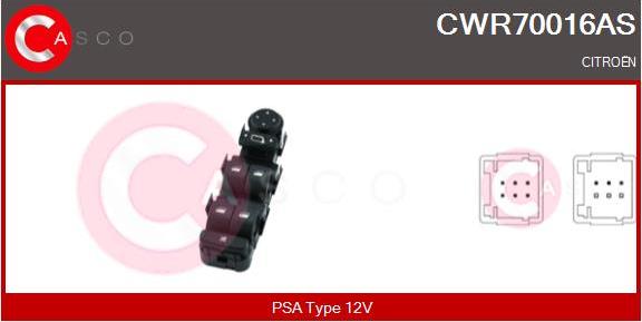 Casco CWR70016AS - Выключатель, стеклоподъемник autosila-amz.com