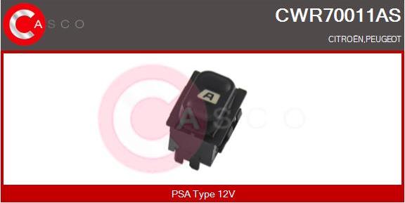 Casco CWR70011AS - Выключатель, стеклоподъемник autosila-amz.com